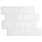 Smart Tiles 8.38 in. W X 11.56 in. L White Mosaic Vinyl Adhesive Wall Tile 4 pc SM1100G-04-QG - alternate 1